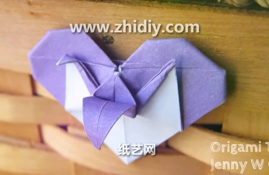 手工折纸千纸鹤折纸心的折法教程教你学习可爱的折纸千纸鹤折纸心