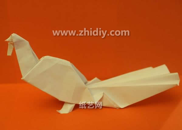 手工折纸大全一步一步的教你感恩节手工折纸火鸡如何制作