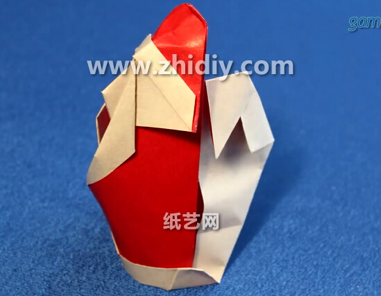 圣诞节手工折纸圣诞老人教程教你制作出漂亮的立体折纸圣诞老人