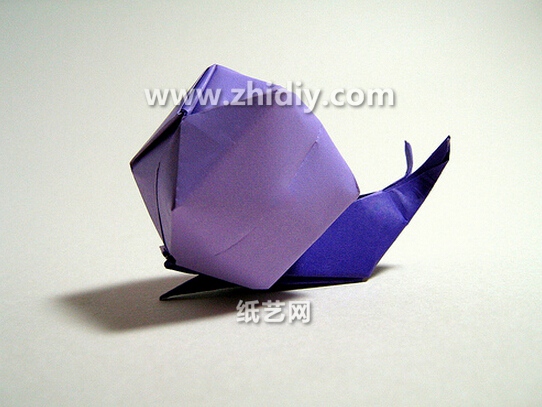 手工折纸蜗牛的折法教程教你学习折纸蜗牛如何制作