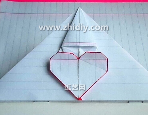 手工折纸笔记本折纸心变迁的折纸收纳袋的折法教程的手工制作教程