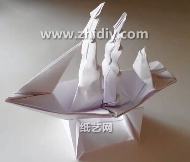 手工折纸船的折法视频教程教你学习如何折叠仿真折纸船