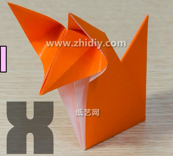 手工折纸小狐狸的折法教程手把手教你学习如何制作折纸小狐狸