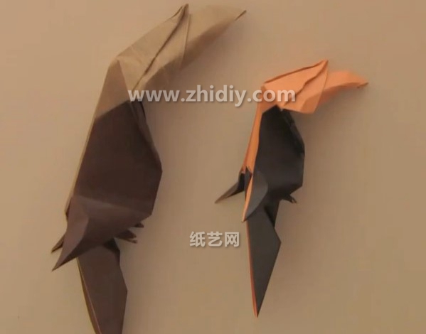 手工折纸犀鸟的折法教程手把手教你学习折纸犀鸟的制作