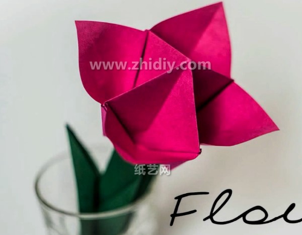 简单手工折纸花的折法教程手把手教你学习如何制作折纸花