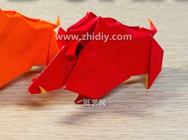 手工折纸野猪的折法视频教程手把手教你学习折纸野猪如何折叠