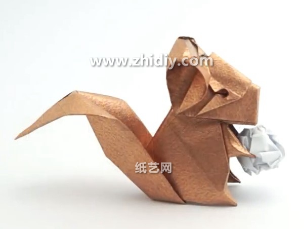 手工折纸栗鼠的手工折法教程手把手教你学习如何制作折纸栗鼠