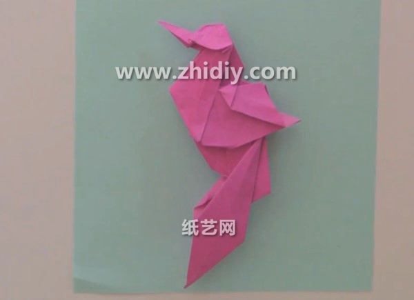 手工折纸天堂鸟的折法教程手把手教你学习折纸天堂鸟的折法