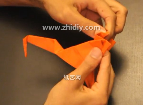 手工折纸火烈鸟的折法制作教程手把手教你学习如何制作折纸火烈鸟
