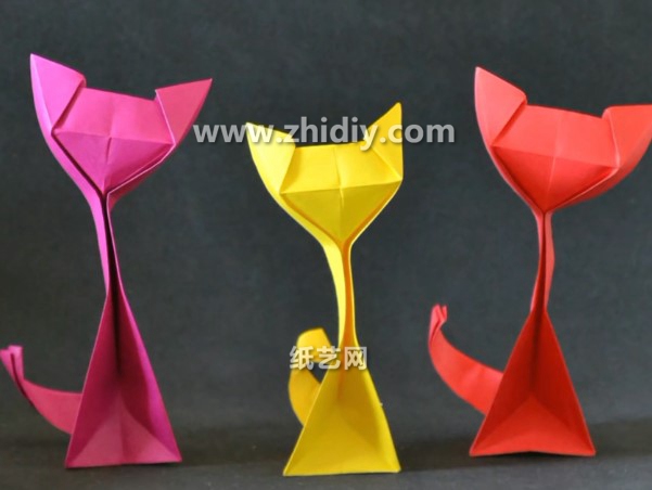 手工立体折纸小猫的折法视频教程教你学习如何制作立体折纸小猫