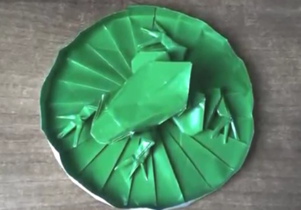 纸青蛙的折法教程手把手教你学习如何制作折纸树蛙