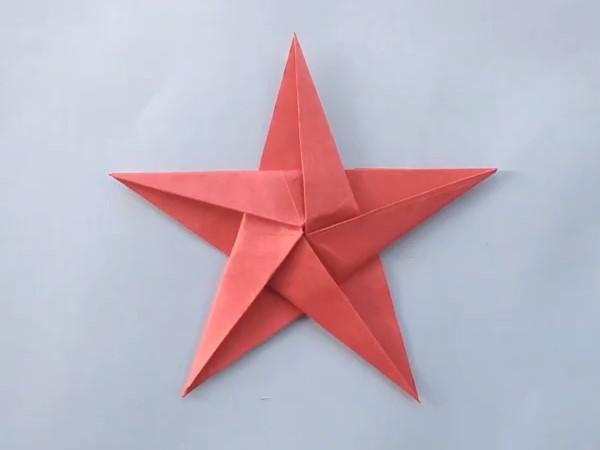 简单折纸五角星的的折纸制作视频教程