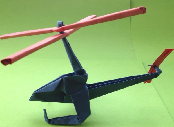 手工折纸直升机的制作方法教程教会我们如何折叠出精美的折纸飞机
