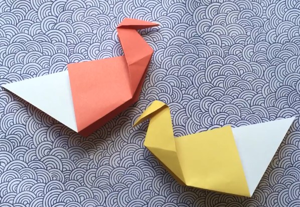 儿童折纸天鹅的简单折法教程手把手教你学习如何制作折纸天鹅