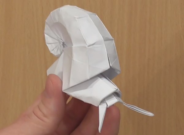 手工折纸制作教程手把手教你学习如何制作超酷立体折纸蜗牛