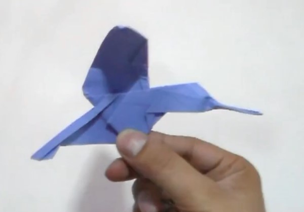 手工折纸蜂鸟的折法视频教程手把手教你折叠折纸蜂鸟