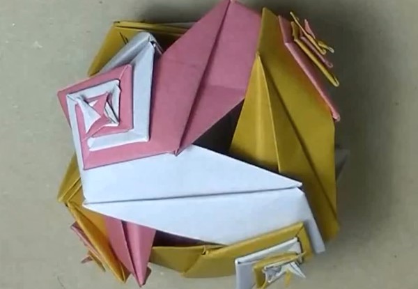 手工折纸制作大全手把手教你学习如何折叠出模块编织折纸小球