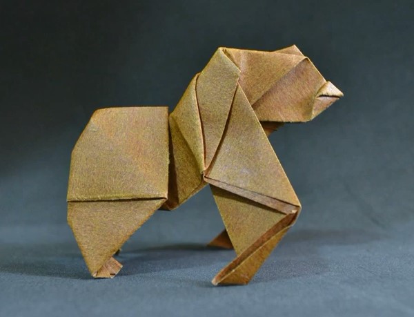 手工折纸大猩猩的折法制作教程手把手教你学习如何制作折纸大猩猩