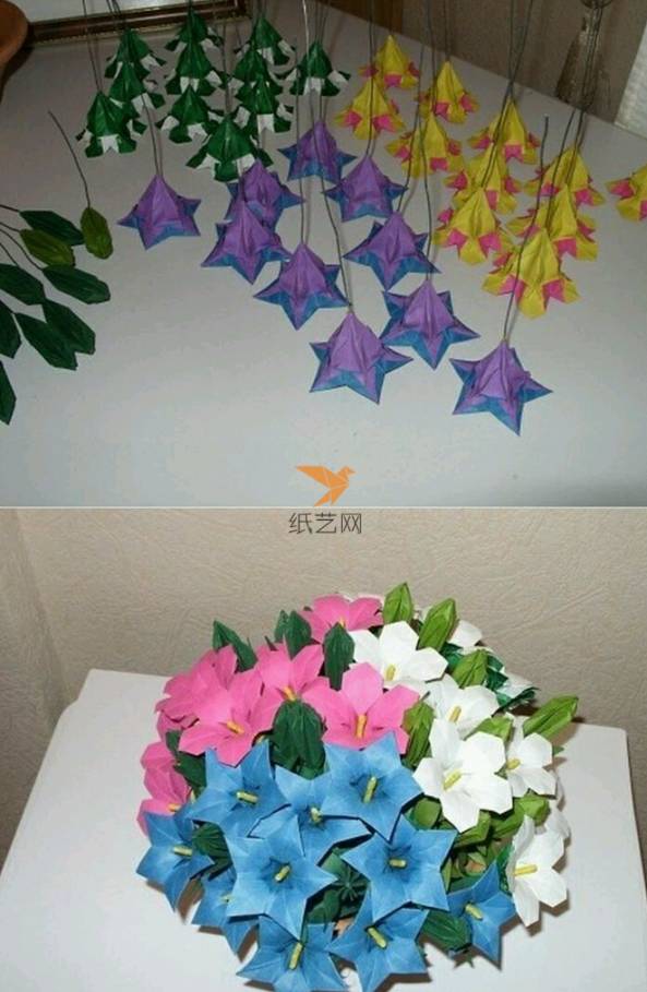 折纸百合花制作教程折纸教程 - 纸艺网手机版