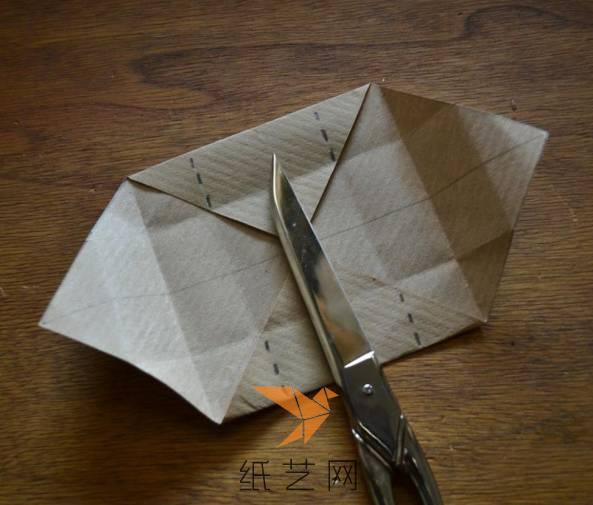 超简单的带盖子折纸盒子礼物包装盒制作教程
