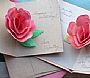 紙玫瑰花立體情人節賀卡的手工DIY製作圖解教程