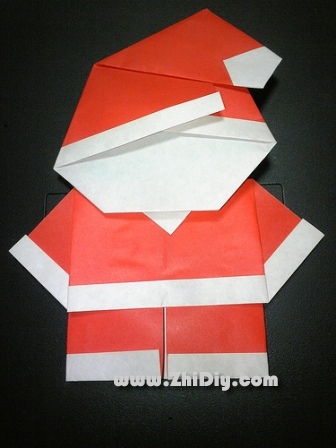 Q版折纸圣诞老人的手工折纸图解教程手把手教你制作Q版纸折纸圣诞老人
