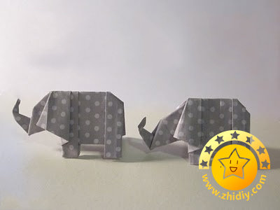 折纸大象的图解教程手把手教你制作漂亮的手工折纸大象