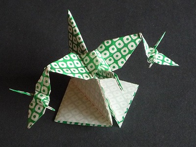比翼齐飞的折纸千纸鹤的折纸图解教程帮助你完成漂亮的比翼齐飞千纸鹤