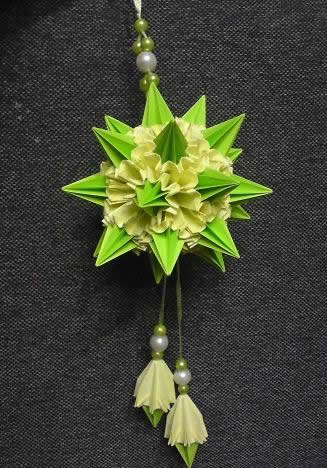 团花纸球花的折法图解教程手把手教你制作漂亮的团花折纸纸球花