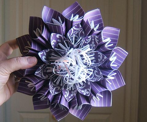 可爱的折纸花制作手把手教你制作精美的立体构型折纸花