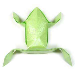 精致折纸青蛙的折纸图解教程手把手教你制作漂亮折纸青蛙