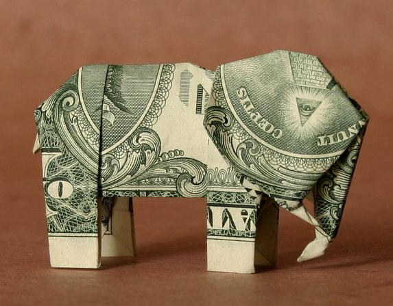 美元折纸大象的手工折纸教程手把手教你制作美元折纸大象