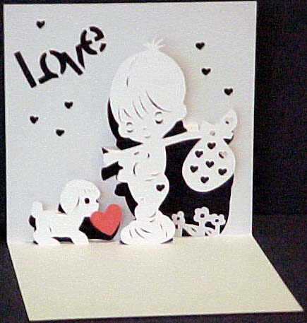 情人节可爱的立体贺卡也是情人节时非常好的情人节礼物