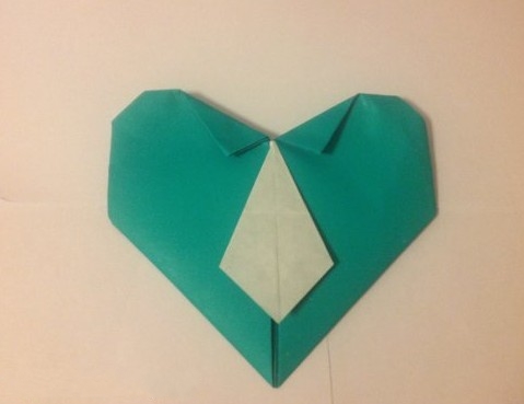 父亲节手工折纸心的图解教程手把手教你制作漂亮的折纸心