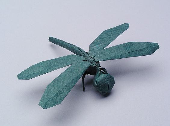 手工折纸蜻蜓图解教程手把手教你制作精美的折纸蜻蜓