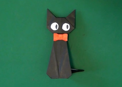 万圣节折纸小猫的折纸视频教程手把手教你折叠漂亮的折纸小猫