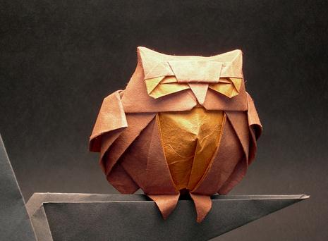 仿真折纸猫头鹰的折纸视频教程手把手教你制作漂亮的折纸猫头鹰