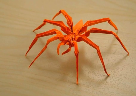 仿真折纸蜘蛛的基本折法教程手把手教你制作逼真的折纸蜘蛛