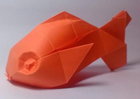 简单折纸鱼的基本折法图解教程手把手教你制作简单的折纸鱼