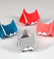 折纸卡通猫的折纸图解教程手把手教你制作精美的折纸小猫