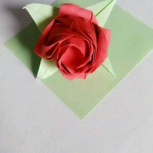 川崎玫瑰折法教程