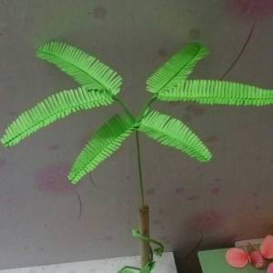儿童手工折纸植物的制作教程 可以装饰教室