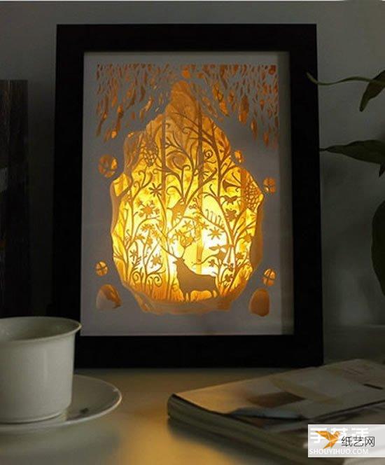 特别精美的纸雕小夜灯图片 仿佛藏着神奇的童话王国