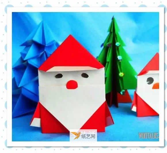 儿童折叠圣诞老人的简单教程