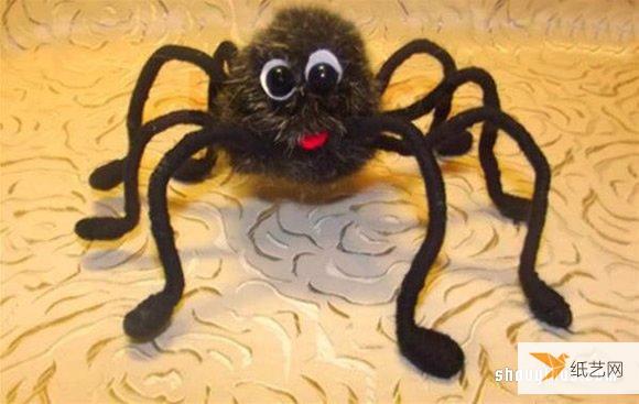 特别可爱的小蜘蛛玩具的制作方法详细图解