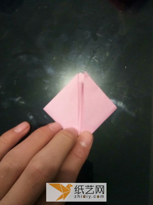 简单的爱心折纸 第5步