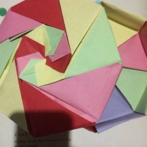 八角形折纸礼盒的图解教程 创意折纸盒子如何进行折叠