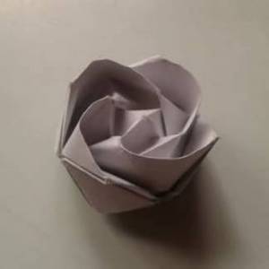 纸川崎玫瑰的详细折法图解
