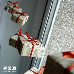 复古的圣诞节礼盒装饰包装方法教程