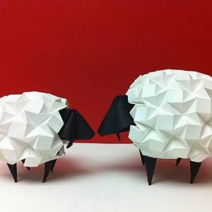 令人惊叹的绵羊火龙熊猫折纸艺术作品欣赏